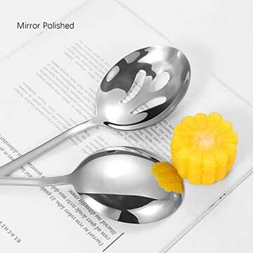 Elegant 8 Piece Stainless Steel Serving Set for All Occasions