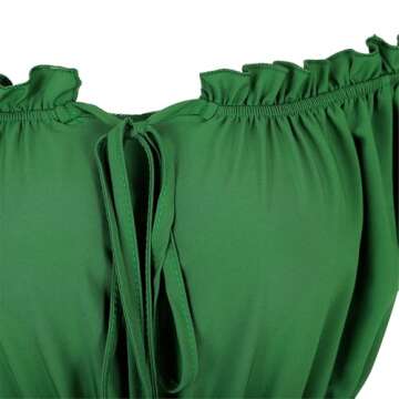 Renaissance Costume Women Medieval Chemise Dress Peasant Tops Irish Under Dress Green Large