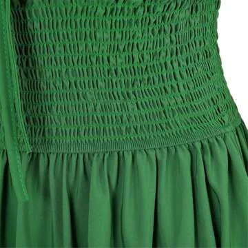 Renaissance Costume Women Medieval Chemise Dress Peasant Tops Irish Under Dress Green Large