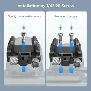 SMALLRIG SSD Mount Bracket SSD Holder for Samsung T5 SSD, for SanDisk SSD, Compatible Cage for BMPCC 4K & 6K, for Z Cam E2 & for Sigma fp, Compatible with iPhone 15 Pro Max Phone Cage