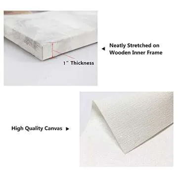 Kas Home Vintage Bath Canvas Art | Rustic Bathroom Decor