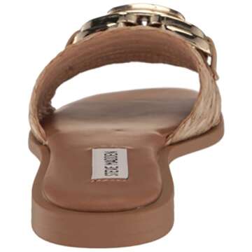 Steve Madden Women's Gene Sandal in Raffia for Comfort