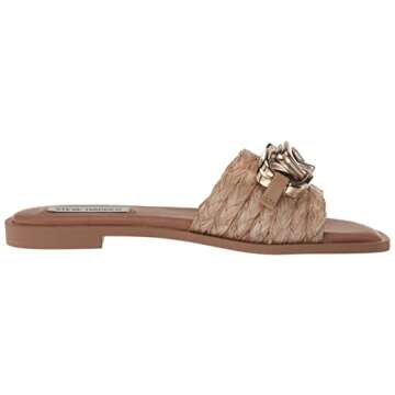Steve Madden Women's Gene Sandal in Raffia for Comfort