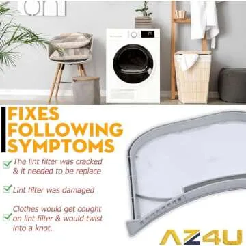 Dryer Lint Filter Screen Trap Replaces For LG DLE3400W DLE3500W DLE3170W DLE2701V DLE3050W DLE3180W DLE3360W DLE3400 DLE3075W DLE317DW DLE2601W DLE2601R DLE4970W DLE3600V DLE3300W DLEX3370 DLEX3250R