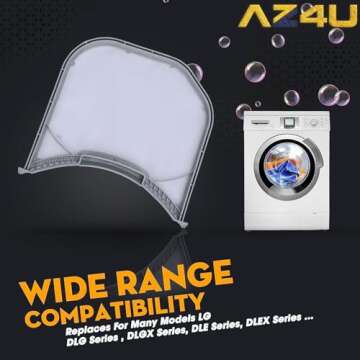 Dryer Lint Filter Screen Trap Replaces For LG DLE3400W DLE3500W DLE3170W DLE2701V DLE3050W DLE3180W DLE3360W DLE3400 DLE3075W DLE317DW DLE2601W DLE2601R DLE4970W DLE3600V DLE3300W DLEX3370 DLEX3250R