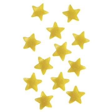 Wilton Edible Accents Gold Stars - Add an Edible Glimmering Touch to Your Cookies, Cakes and Cupcakes, Sprinkle In Drinks for a Dazzling Surprise, 0.04-oz
