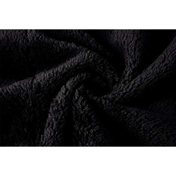 Angashion Women's Fuzzy Fleece Lapel Open Front Long Cardigan Coat Faux Fur Warm Winter Outwear Jackets Black S