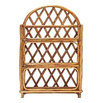 Stylish Bloomingville Rattan 3-Tier Wall Shelf for Decor