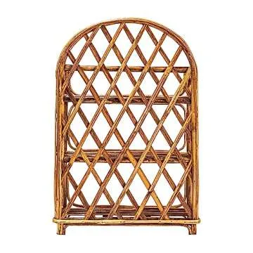 Stylish Bloomingville Rattan 3-Tier Wall Shelf for Decor