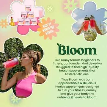 Bloom Nutrition Original Pre Workout Powder (Rainbow Ice)