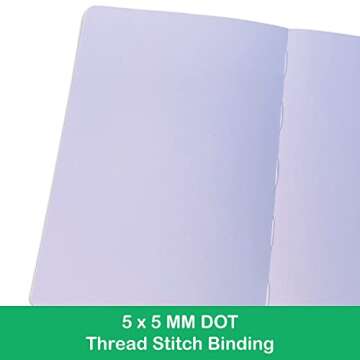 BUKE A5 OWL Dot Gird Journal Dotted Notebook 160 Pages, Size 5.7X8.2 Inch, 180 GSM Ultra Thick Bamboo Paper, Drawing Sketchbook(PINK)