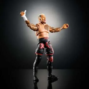 Mattel WWE Ultimate Edition Action Figure & Accessories, 6-inch Solo Sikoa Collectible Set, Swappable Heads & Hands, 30 Articulation Points​​