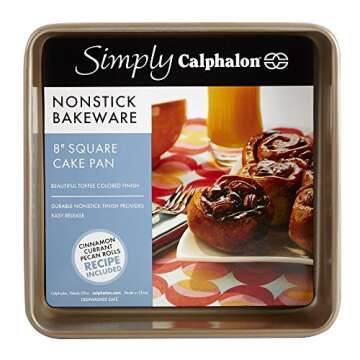Simply Calphalon Nonstick Bakeware, Square Cake Pan, 8-inch