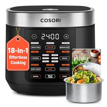 COSORI Rice Cooker 10 Cup with 18 Functions and Fuzzy Logic Technology