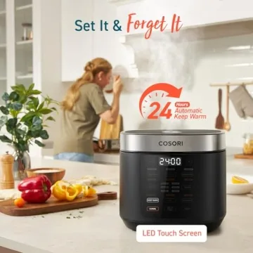 COSORI Rice Cooker 10 Cup with 24h Keep Warm Functionality