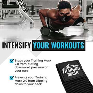 Adjustable Training Mask Strap for Comfort and Style