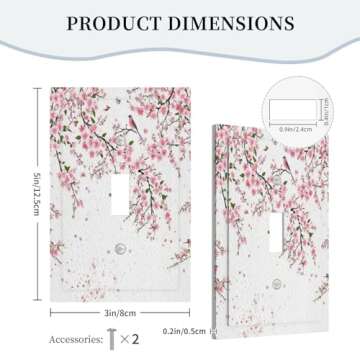 Elegant Spshian Floral Light Switch Cover Plate