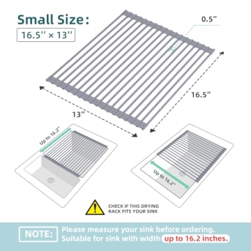 Ohuhu Roll Up Dish Drying Rack Over The Sink Solutions