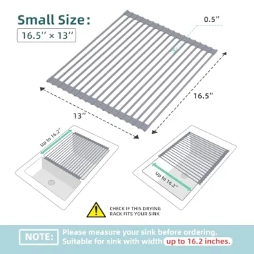 Ohuhu Roll Up Dish Drying Rack Over The Sink Solutions