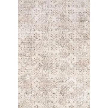 nuLOOM 8x10 Washable Area Rug with Waterproof Protection
