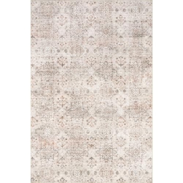 nuLOOM 8x10 Washable Area Rug with Waterproof Protection