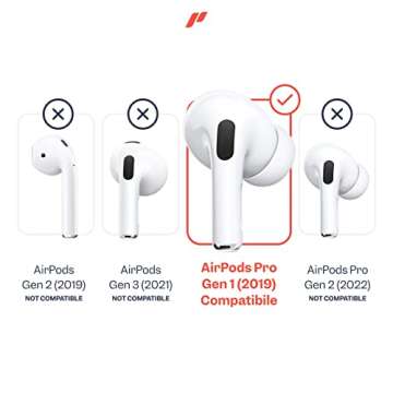 Proof Labs 3 Pairs for AirPods Pro 1st Gen Ear Hooks Covers [Added Storage Pouch] Accessories Compat...