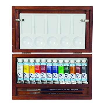 Van Gogh Watercolor Paint Set with 12 Tubes and Accessories