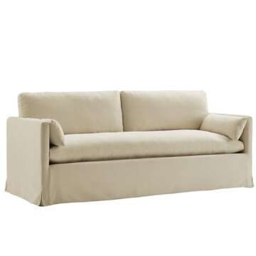 Modway Wellfleet 85" Luxe Slipcovered Sofa for Modern Living