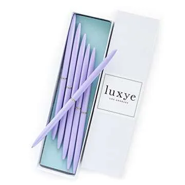 Gold Pens 6 Piece Pen Set – Luxury Ballpoint Pens in Glossy White Gift Box – Professional Thank ...