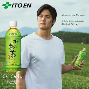 Ito En Oi Ocha Green Tea Unsweetened 16.9 Ounce Pack of 12