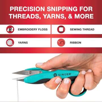 SINGER 00564 ProSeries Thread Snips, 5-Inch, 5"