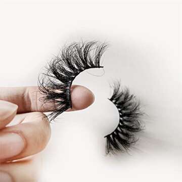 Newcally 25mm 5D Mink Lashes - Luxurious & Reusable Eyelashes