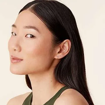 PAVOI 14K Gold Plated 925 Sterling Silver Huggie Half Hoop Earrings | Hypoallergenic Minimalist Tiny Cartilage Earring (Baguette, Yellow Gold)