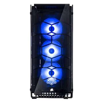 Corsair Crystal 570X RGB Mid-Tower Case, 3 RGB Fans, Tempered Glass - Black