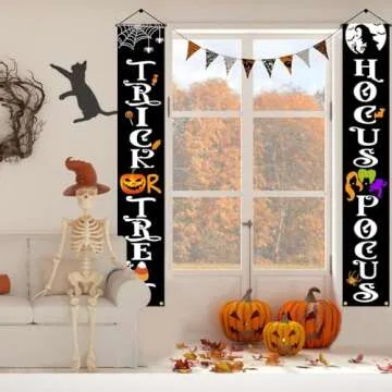 OLANRUN Halloween Decorations Door Banners for Parties