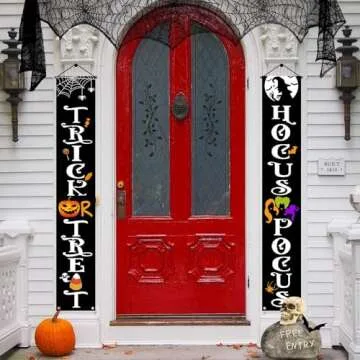 OLANRUN Halloween Decorations Door Banners for Parties