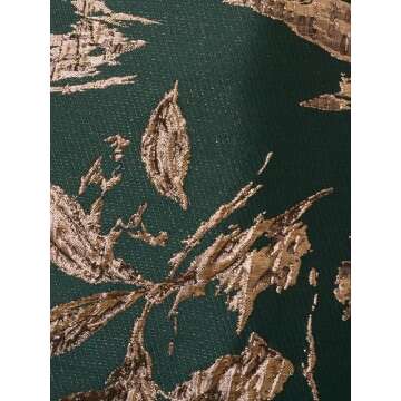 Adrianna Papell Women's Ruffle Jacquard Dress, Hunter