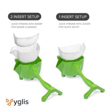 Yglis Manual Juicer - Fruit Juice Squeezer - Easy Manual Handheld Fruit Juicer – Heavy Duty, Large Capacity, Portable Citrus Press - Citrus, Fruit Juice Squeezer