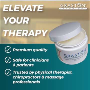 Graston Technique Arnica Soft Tissue Emollient - 4oz Jar Pro-Grade Therapy Cream for IASTM, Massage, Pain Relief, and Recovery, 1-Pack