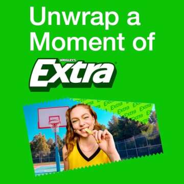 EXTRA Gum Sweet Watermelon Sugarfree Chewing Gum, 15 Pieces (Pack of 10)