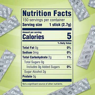 EXTRA Gum Sweet Watermelon Sugarfree Chewing Gum, 15 Pieces (Pack of 10)