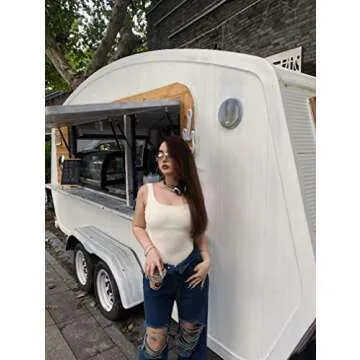 OQQ 3 Pack Women's Ribbed bodysuits for Trendy Looks