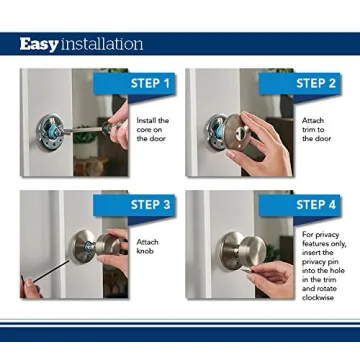 Schlage Alexandria Glass Knob with Collins Trim in Matte Black