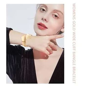 Chic SAMOCO 3Pcs Gold Plated Bracelets for Elegant Women