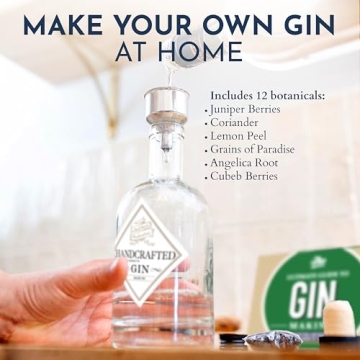 DIY Gin Making Kit | 6 Botanicals & Flavors | Gift for Adults