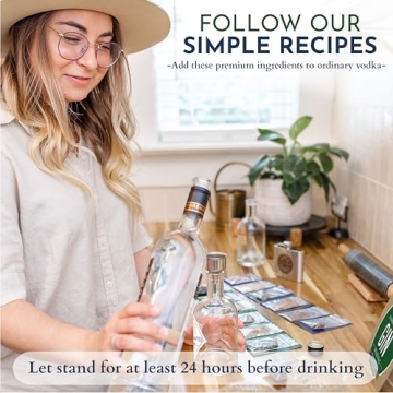 DIY Gin Making Kit | 6 Botanicals & Flavors | Gift for Adults