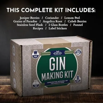 DIY Gin Making Kit | 6 Botanicals & Flavors | Gift for Adults