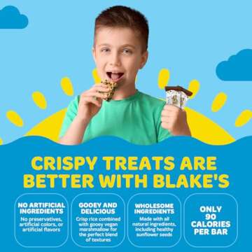 Blake’s Seed Based Crispy Treats – Variety Pack (24 Count), Vegan, Gluten Free, Nut Free & Dairy Free, Healthy Snacks for Kids or Adults, School Safe, Low Calorie Organic Soy Free Snack