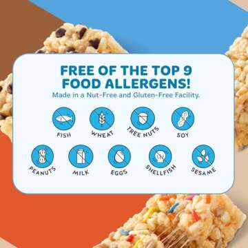 Blake’s Seed Based Crispy Treats – Variety Pack (24 Count), Vegan, Gluten Free, Nut Free & Dairy Free, Healthy Snacks for Kids or Adults, School Safe, Low Calorie Organic Soy Free Snack