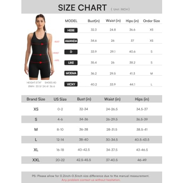 ENERBLOOM Womens Yoga Jumpsuits Workout One Piece Rompers with Pockets Bodycon Backless Bodysuits Padded Black X-Small